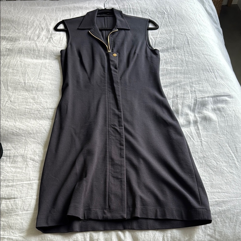 The Row Black Sleeveless Sheath Mini Dress